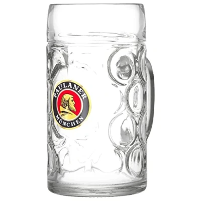 Imagen de Ritzenhoff &amp; Breker 118940 Jarra de Cerveza Vidrio (1 L), diseño Paulaner