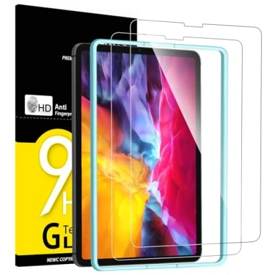 Imagen de NEW&#039;C 2 Piezas, Protector Pantalla para iPad Air 5.ª/4.ª Gen (2022/2020) 10,9 Pulgadas, Pro 11 Pulgadas (2022/2021/2020/2018, 4ª/3ª/2ª/1ªgen), Antiarañazos, Cristal Templado Ultra Resistente
