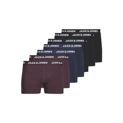 Imagen de Jack &amp; Jones Jacblack Friday Trunks 7 PACK Culotte, Hombre, Talla: Large, Black/navy blazer/port royal