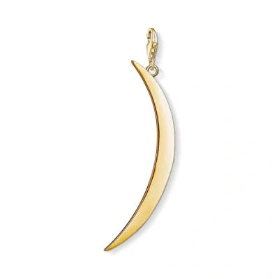 Imagen de Thomas Sabo Colgante Inspirado en Símbolos Celestiales, Abalorio Dorado Forma de Luna Fina