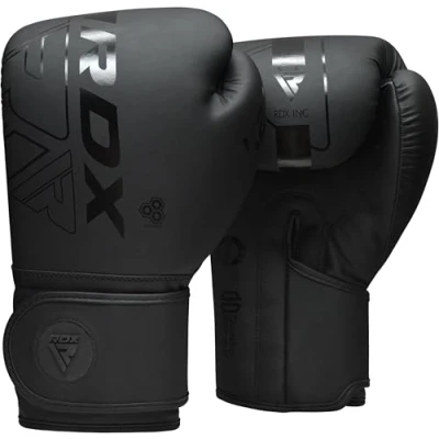 Imagen de RDX Guantes de Boxeo Muay Thai Entrenamiento, Maya Hide Cuero, Kara Boxing Gloves para Sparring Kickboxing Saco Manoplas MMA Fight Training, Hombres Mujeres, 8 10 12 14 16oz