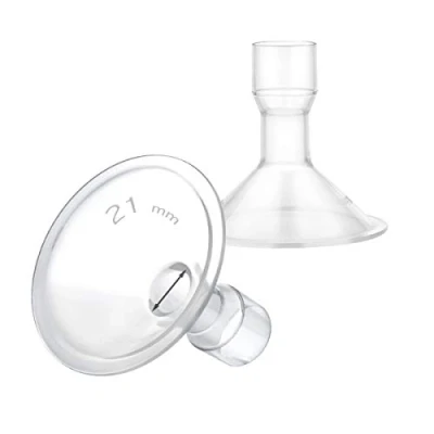Imagen de Maymom MyFit 21 mm escudos pequeños; compatible con bomba de pecho Medela PersonalFit, Freestyle, Harmony, Maxi, conector flexible ancho/estrecho, 2 unidades.