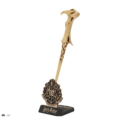 Imagen de Cinereplicas Harry Potter Pluma varita mágica Voldemort con soporte y lenticular marcapáginas Licencia Oficial