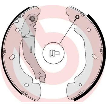 Imagen de BREMBO P06038NX Juego de pastillas freno preparado para indicador desgaste con clip émbolo, Chapa antichirridos accesorios