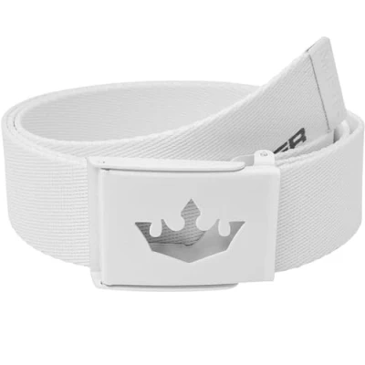Imagen de Meister Player Cinturón de Golf Cinta Tejida Ajustable y Reversible Blanco