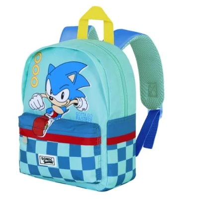 Imagen de Sonic The Hedgehog SEGA Faster Mochila Preescolar Joy, Azul, 22 x 27 cm, Capacidad 5 L
