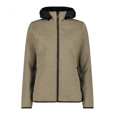 Imagen de CMP Chaqueta de forro polar Knit Tech con capucha fija para mujer