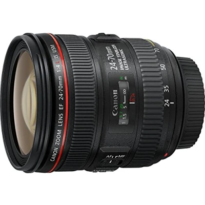 Imagen de Canon EF 24 70mm f/4L IS USM Objetivo para (Distancia Focal 70mm, Apertura f/2.8 22, Zoom óptico 2.8X,estabilizador, diámetro: 77mm) Negro