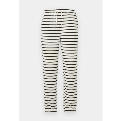 Imagen de Pieces Pcchilli Pants Stripes Pantalones deportivos, Mujer, Talla: Medium, Cloud dancer/black