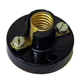 Imagen de Portalámparas a rosca E 10 Negro Electro DH. Conexión tornillo 12.060 8430552021482