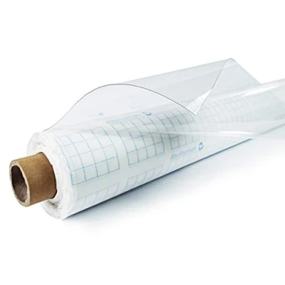 Imagen de DecoMeister Mantel Transparente Impermeable para Mesa Cocina de PVC Hule Protector Antimanchas Escritorio Cubierta Rectangular Cristal Comedor Decoración y Protección del Hogar 130 x 110 cm
