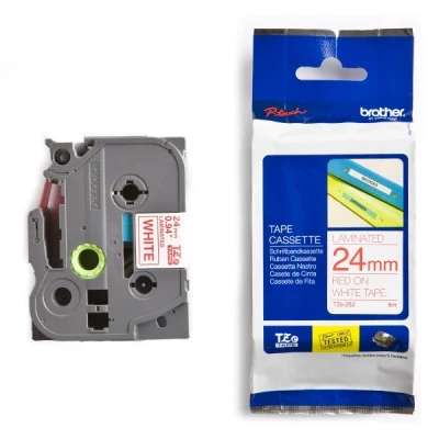 Imagen de Brother TZE252 Cinta, color rojo y blanco