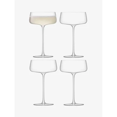 Imagen de LSA International MW06 Metropolitan Juego de 4 platillos para champán (300 ml, aptos lavavajillas)