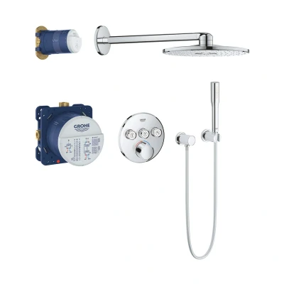 Imagen de Grohe 34709000 Conjunto de ducha SmartControl Perfect 310, Cromo, Redondo