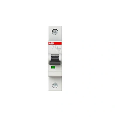 Imagen de ABB Disyuntor miniatura S201 C8, 1 polo, tipo C, capacidad de rotura 6/10kA, corriente 8 amperios (2CDS251001R0084)