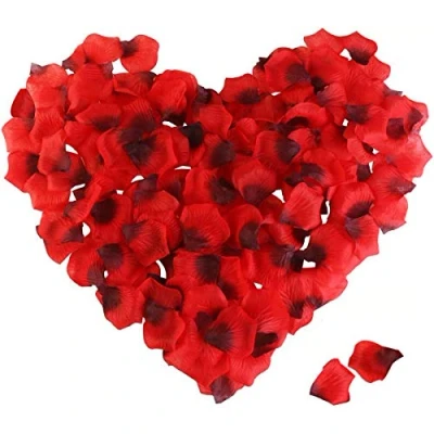Imagen de Loiina Pétalos de Rosa 3000pcs en Seda para Bodas Confeti Petalos Artificiales