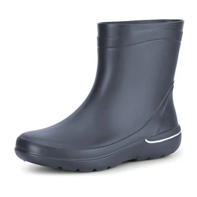 Imagen de Ladeheid Botas de Agua en EVA para Mujer Lluvia Impermeables Goma con Suela Antideslizante Zapatos Botines Mujeres LA CA 07 (Gris, 37 EU)