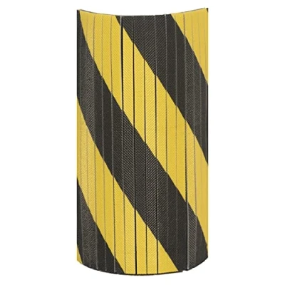 Imagen de PARKING FACIL Protector de Columna Redonda para Garaje 390 x 320 10 mm Amarillo/Negro Protege Puertas y Paragolpes Coche en Aparcamientos