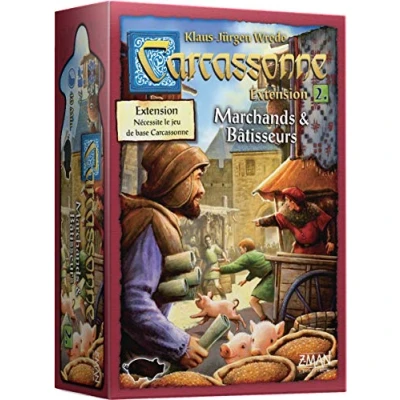Imagen de Z Man Games Carcasonne Expansión 2 Comerciantes y Constructores Juego de Mesa a Partir 7 años 6 Jugadores 40 Minutos