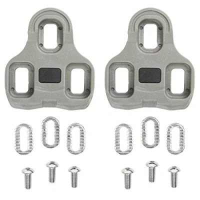 Imagen de M Wave Juego de Tacos para Pedal, Compatible con Look Keo, tolerancia Lateral, Unisex, Gris, Talla única