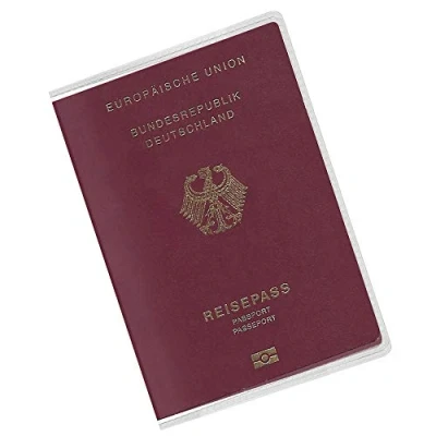 Imagen de Juego de 5 (5 piezas) Pasaporte NUEVO (desde abril 2017) En estuche protector transparente a prueba roturas Amathings
