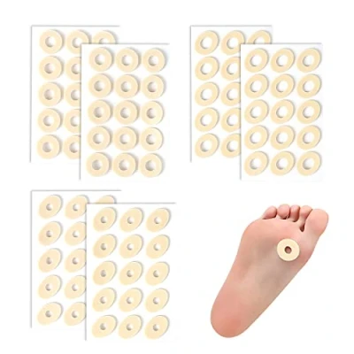 Imagen de 6 almohadillas de látex suaves antiabrasión para callos evitar la fricción en las plantas los pies o puntillas, ovaladas