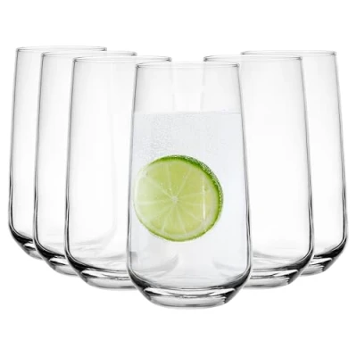 Imagen de Glasmark KROSNO 1992 Vasos Conjunto De 6 Piezas 430 ml Grandes Apto Para Lavavajillas Duradero Agua Jugos Bebidas