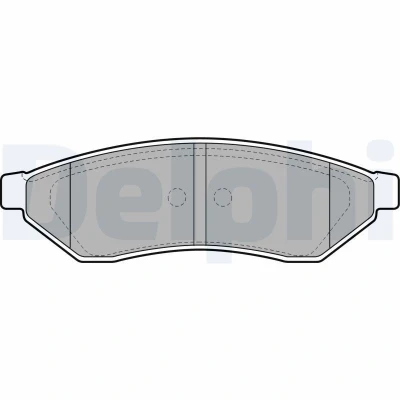 Imagen de DELPHI LP1946 Juego de pastillas freno no preparado para indicador desgaste Chapa antichirridos sin accesorios CHEVROLET: Epica Berlina