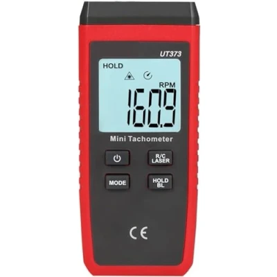 Imagen de Telituny Tacómetro digital UT373, Mini LCD sin Contacto Láser RPM para Motores Pequeños de Fábrica Laboratorio Doméstico
