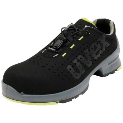 Imagen de Uvex Zapatos de Seguridad 1 para Hombres Zapatillas Trabajo S1 SRC ESD Negro Verde Tamaño: 48
