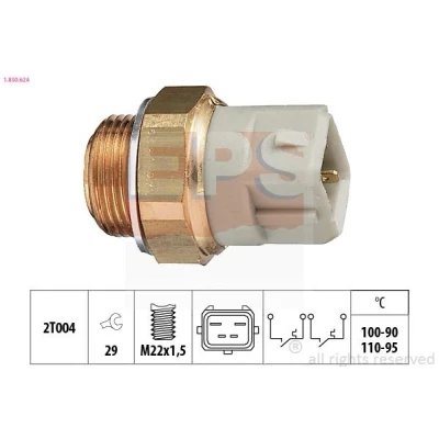 Imagen de EPS 1.850.624 Interruptor de temperatura, ventilador del radiador M22x1,5 Made in Italy OE Equivalent FORD: FIESTA 3, Sierra Mk2 Hatchback, Escort 6