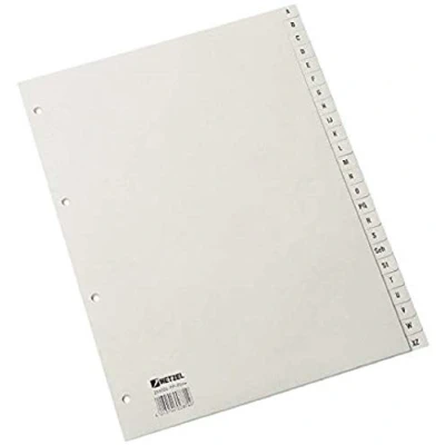 Imagen de Rexel HETZEL Kunststoff Register, A Z, A4, PP, 24 teilig, grau