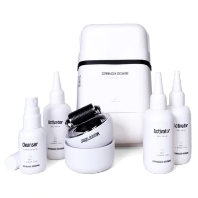 Imagen de Copenhagen Grooming Men Hair Growth Kit w/The Activator Serum &amp; The Moonroller Follicle Stimulator Gentle and Efficient Regrowth Treatment for (150 days)