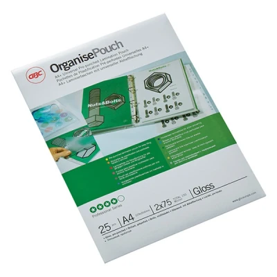Imagen de GBC Carteras Filex A4+ (229X304) 2X75 Mic (Caja 25) Plastificador (Transparente, 253 mm, 320 12 389 g, 25 pieza(s))