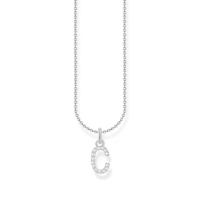 Imagen de THOMAS SABO Collar con letra C de plata ley 925 y circonitas KE2242 051 14