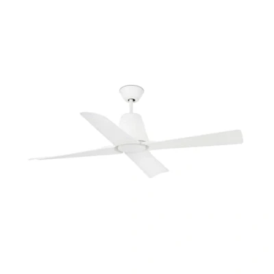 Imagen de FARO BARCELONA 33480 TYPHOON Ventilador de techo Blanco con motor DC ø130 4 Palas ip44