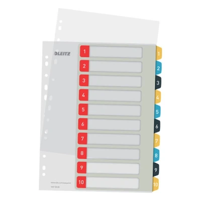 Imagen de Leitz Index Cosy A4 PP PC imprimible 1 10