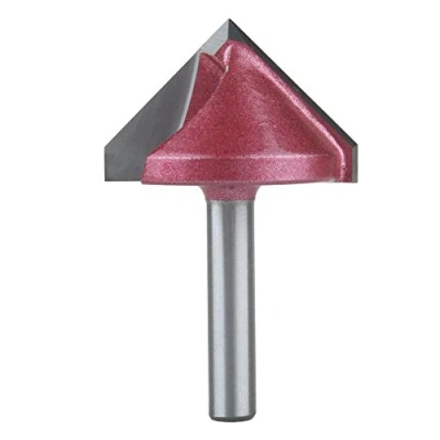 Imagen de EU_HOZLY 32mm x 90 grados 6mm 3D forma de V cuchillo corte madera fresado, herramienta cuchillos máquina grabado broca enrutador CNC