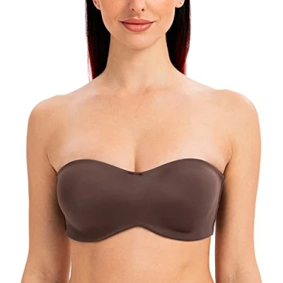 Imagen de MELENECA Sujetador con Aros sin Relleno Reductor Tirantes Bandeau para Mujer Expresado 85E