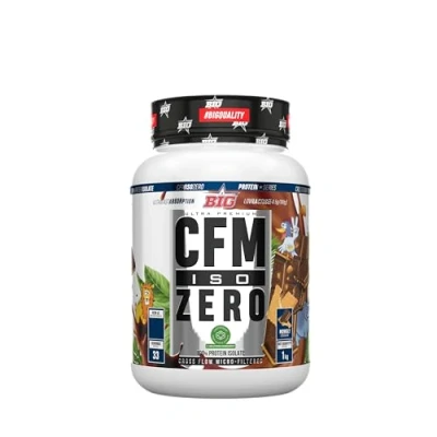 Imagen de BIG Proteína Isolada Whey en Polvo para Masa Muscular, Máxima Calidad, Sin Grumos, Alta Pureza, Baja Lactosa, Azúcares Añadidos (1Kg, Mowgly Chocolate)