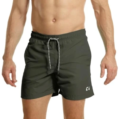 Imagen de RIPT Essentials Bañador para hombre Shorts de Baño con Protección Solar UV 50 Secado Rápido, Carbón, M