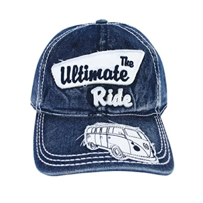 Imagen de BRISA VW Collection Gorra de béisbol Estilo Militar Volkswagen T1 Camper Bus (Ride Definitivo/Azul)