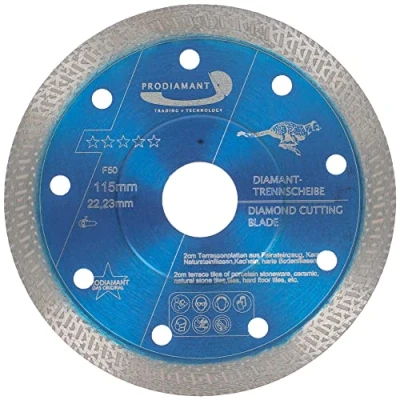 Imagen de PRODIAMANT Disco de corte diamante profesional gres fino F50 extra 115 mm x 22,2 para un grosor placa hasta 20