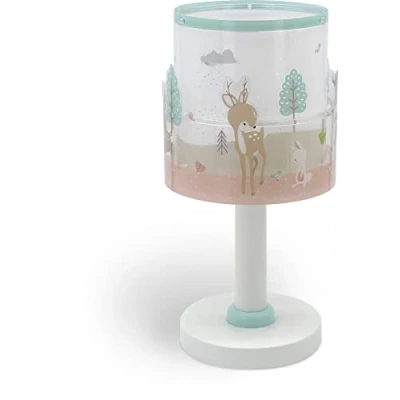 Imagen de Dalber Lámpara Infantil De Mesita Loving Deer Ciervo animales rosa, 61271, E14