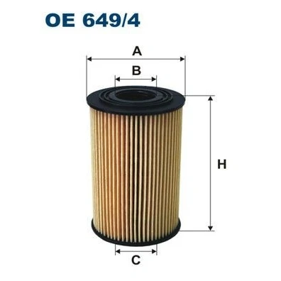 Imagen de FILTRON OE 649/4 Filtro de aceite Cartucho filtrante BMW: 3 Coupé, Berlina, Touring, BERTONE: Freeclimber 2