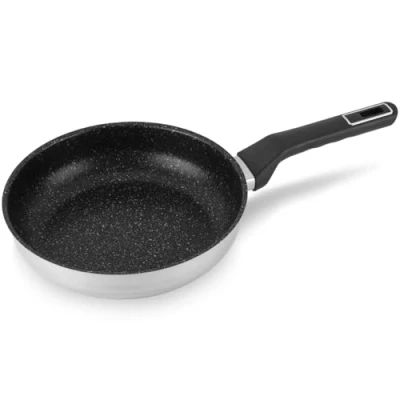 Imagen de ALZA Classic Sarten (18 cm) Acero Inoxidable, Antiadherente Tricapa, Inducción, Lavavajillas