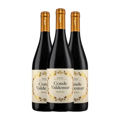 Imagen de Valdemar Conde de Rioja Reserva 75 cl Vino tinto (Caja 3 Botellas cl)