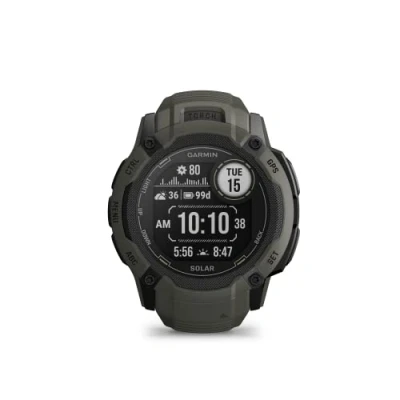 Imagen de Garmin Instinct 2X Solar, Reloj Inteligente con GPS Resistente al Agua, Carga Funciones Deportivas, Pulsioximetría, Puntuación de Sueño y Notificaciones del Smartphone, Verde (Reacondicionado)