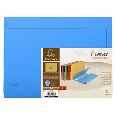 Imagen de Exacompta 46972E Lote de 10 Bolsas Forever® 290, Color Azul Claro