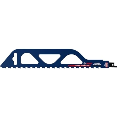 Imagen de Bosch Professional 1x Hoja de Sierra sable Expert `Hollow Brick` S 1243 HM (para Bloque construcción poroton, Longitud 300 mm, accesorios sable)